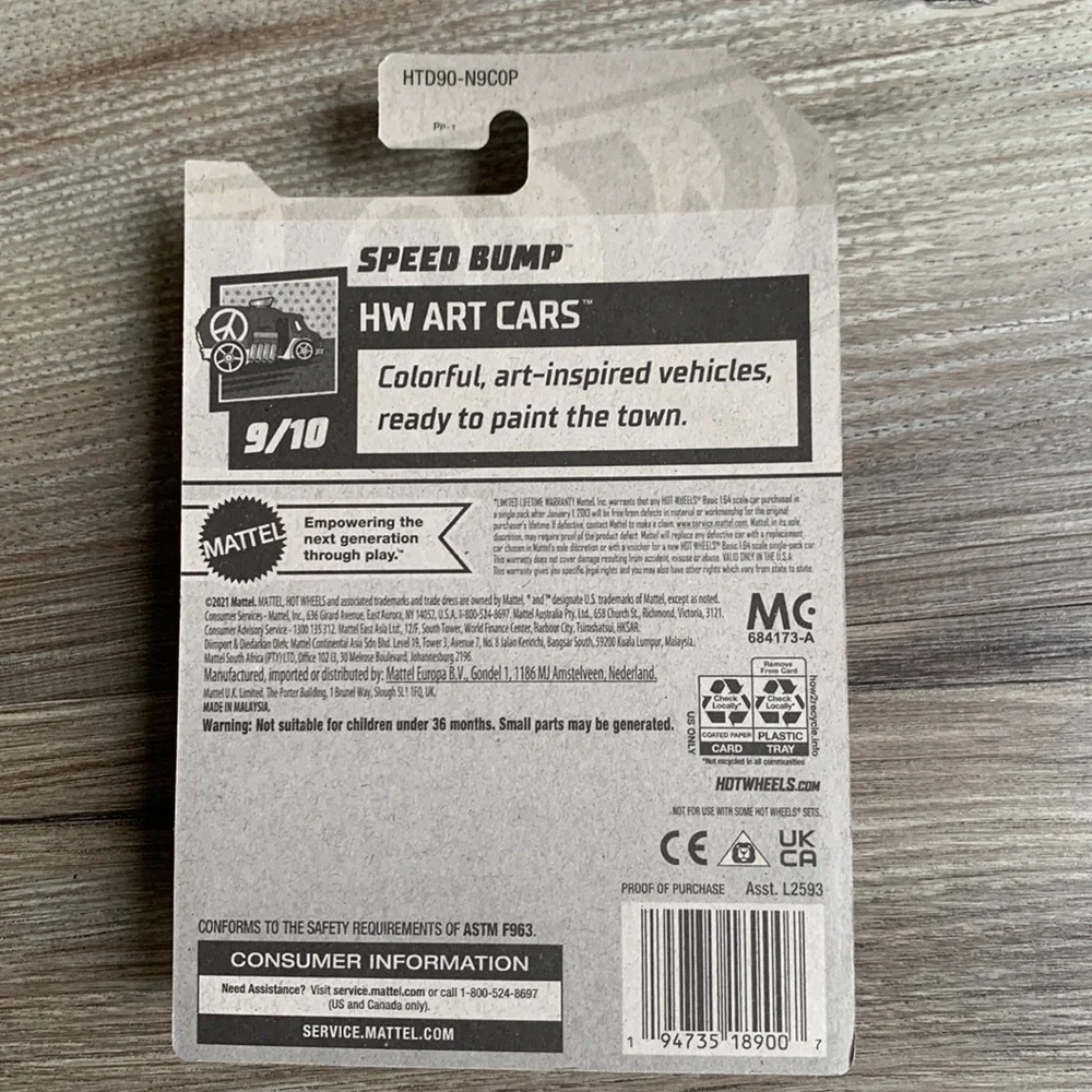 Hot Wheels Speed Bump Car T Art Car Hotwheels Speed Bump Crash Lets Race 2024 🆕